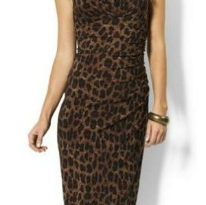 ralph lauren leopard print dress